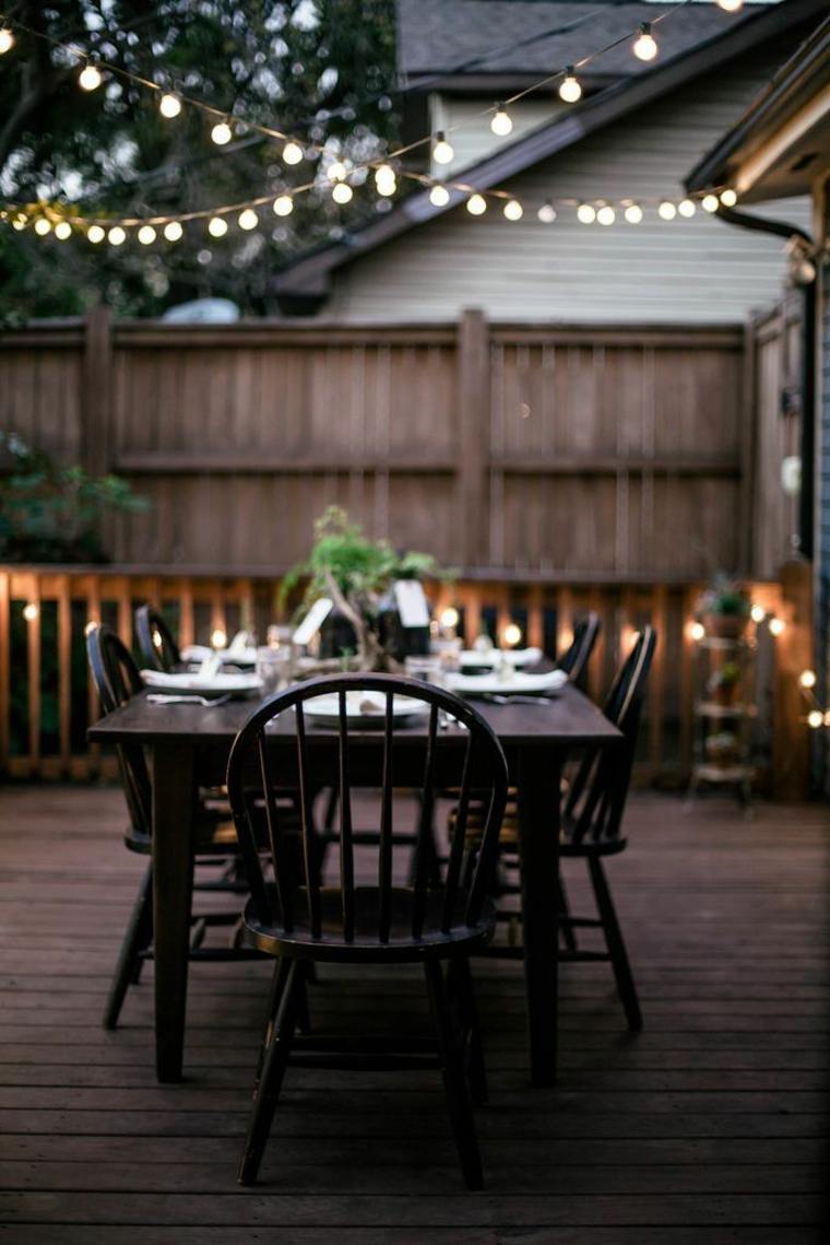 luminaire terrace-outside-garland-vintage