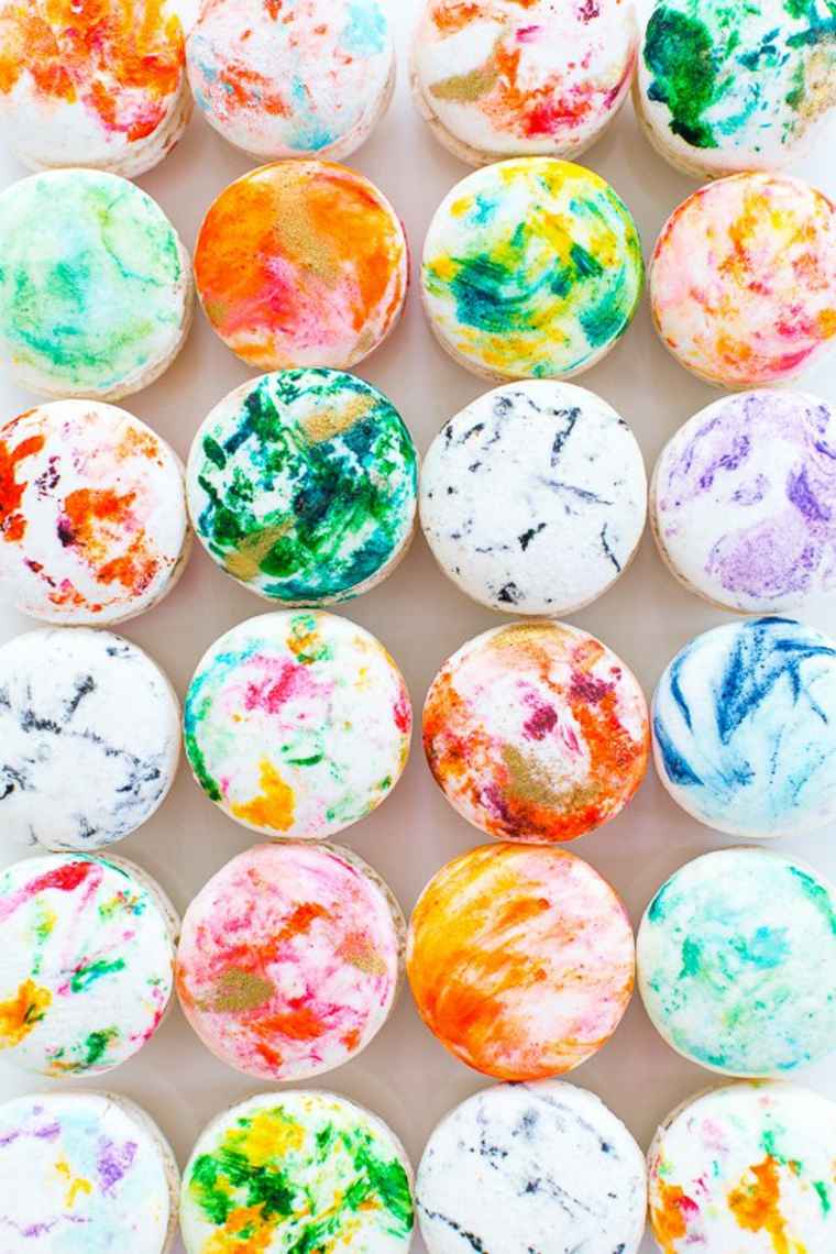 macaroons marble diy ideja Valentinovo darilo original diy