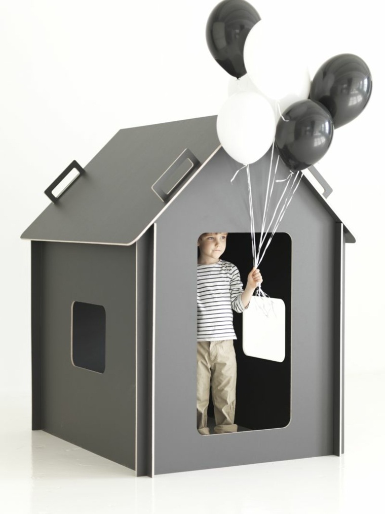 hut child gray idea deco activity child