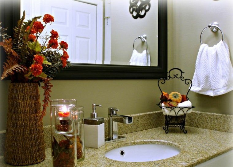 house autumn deco bathrooms