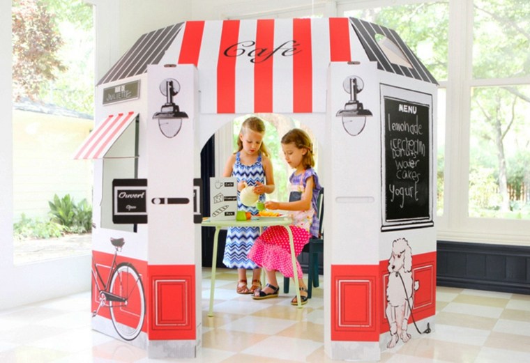 cardboard house child idea diy activity child