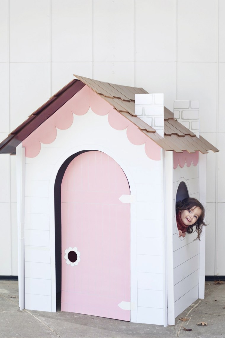 hut cardboard child home idea diy activity