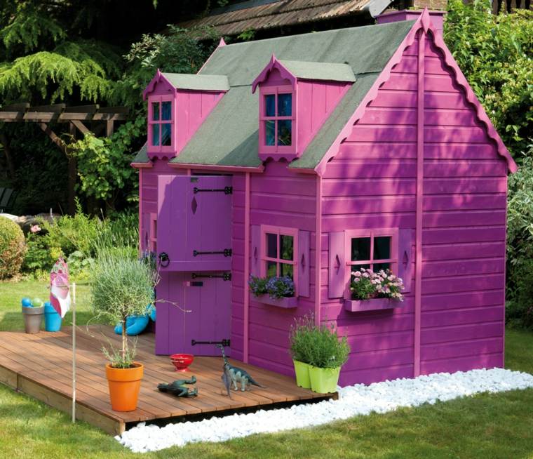 home child garden color violet