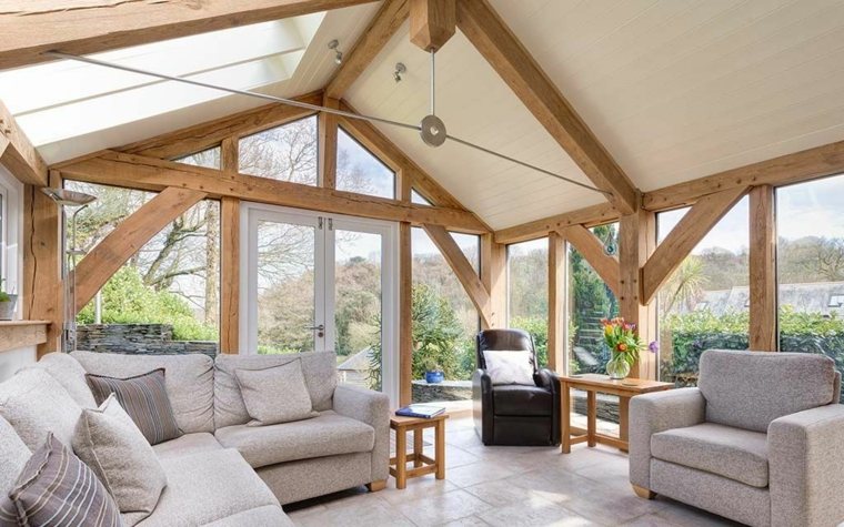 house wood extension modern veranda