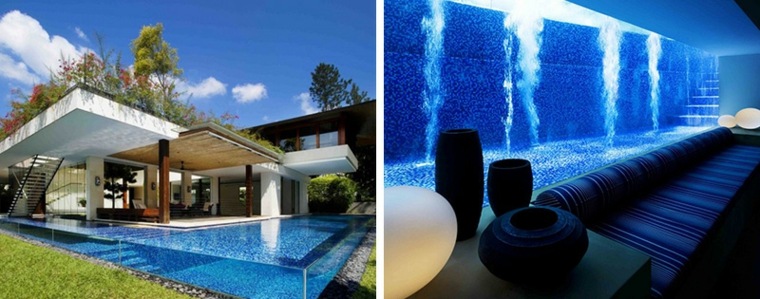 contemporary pool house Singapore