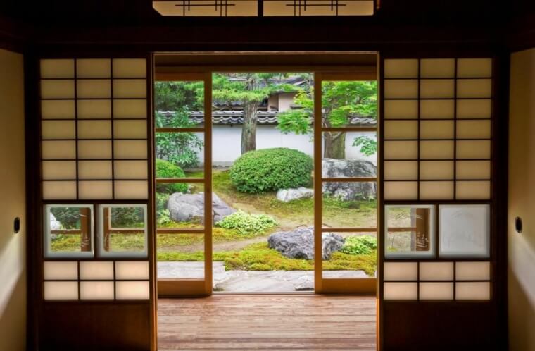 house-tradicionalna japonska shojena-screen-okna-papir-prosojen