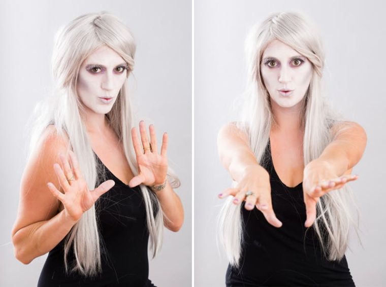 makeup-easy-halloween-woman-Last minute tutorial