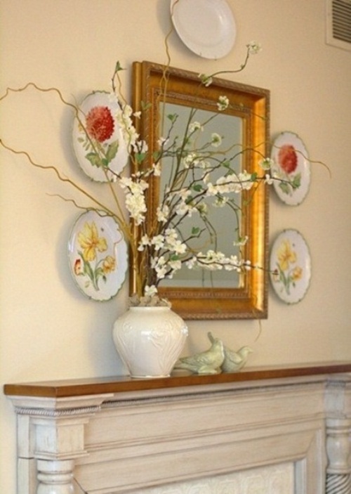 vintage spis mantel