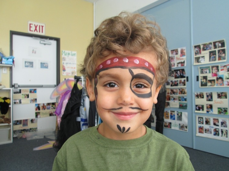 Halloween pirate child makeup