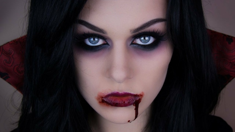 Halloween vampyr kvinde makeup