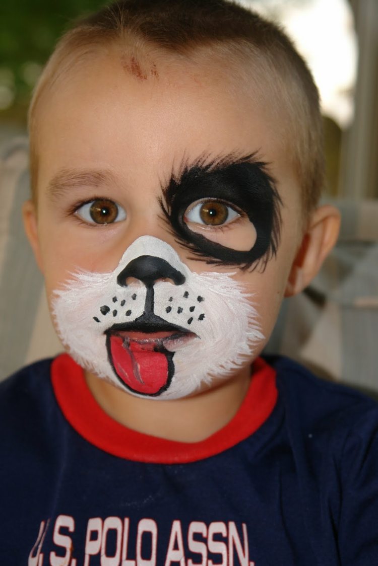 boy Halloween boy cat makeup