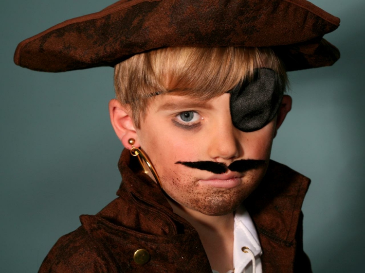 pirate Halloween child makeup