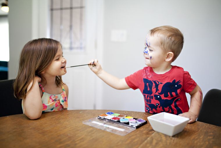 makeup let barn halloween maleri ansigt