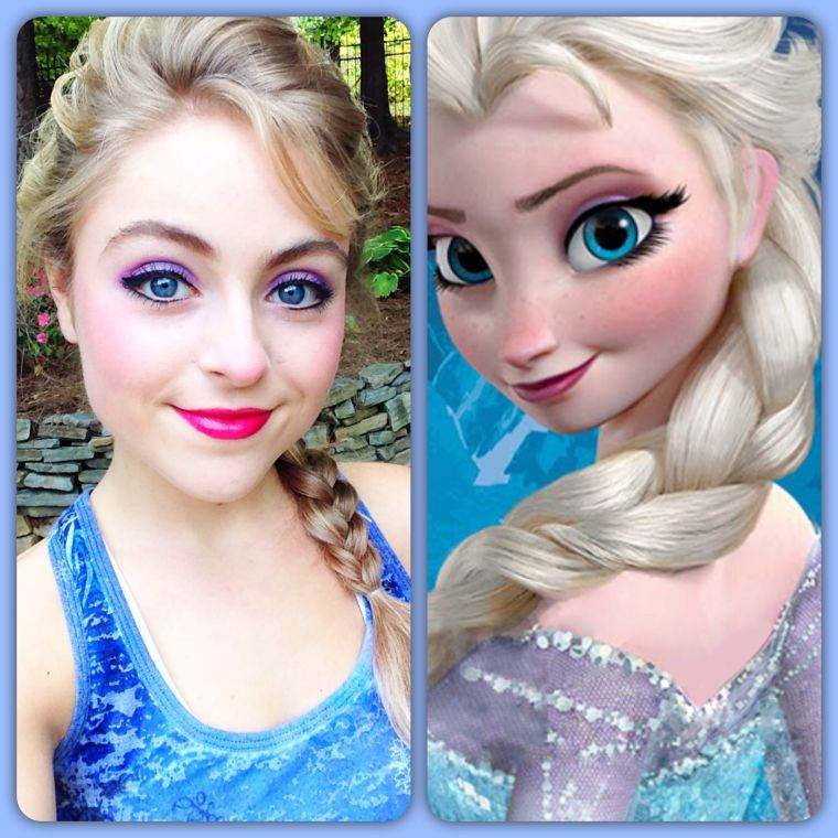 makeup elsa nem pige halloween