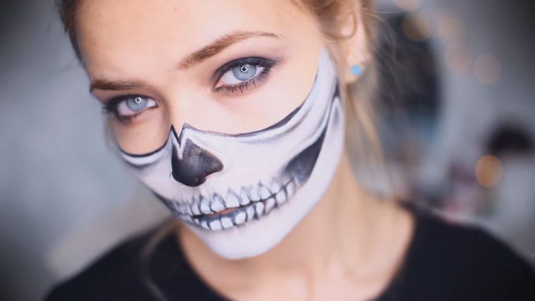 makeup-easy-halloween-woman-crane-tutorial-video