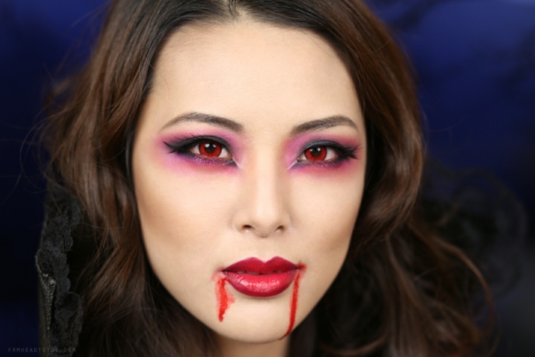 Halloween vampyr kvinde makeup