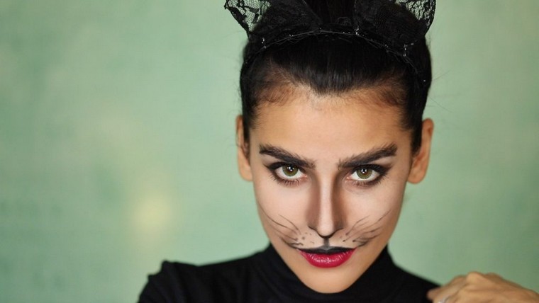 make-up-halloween-wanita-cat-idea