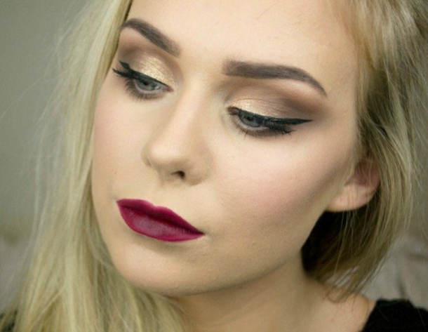 Dramatisk jul festlig makeup