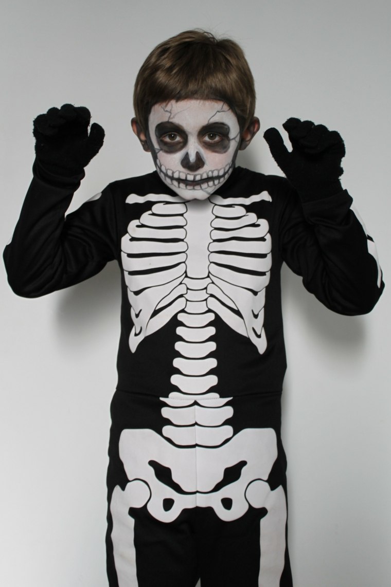 makeup halloween child disguise skeleton costume