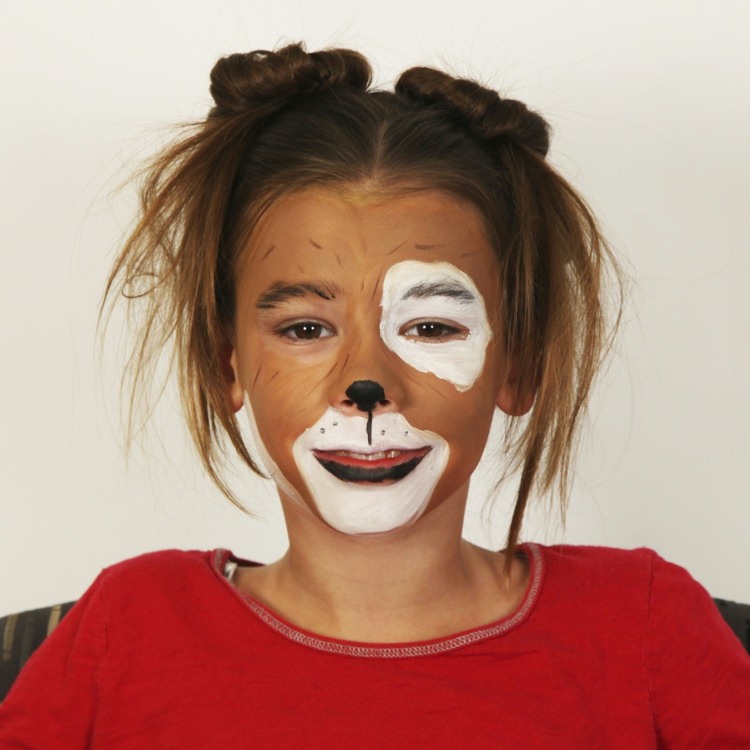 modern child Halloween makeup