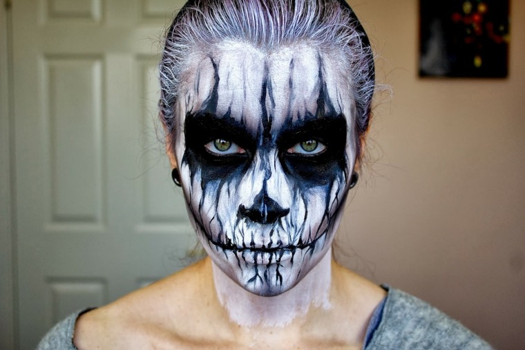 halloween makeup mexicansk kvinde levende død kunst