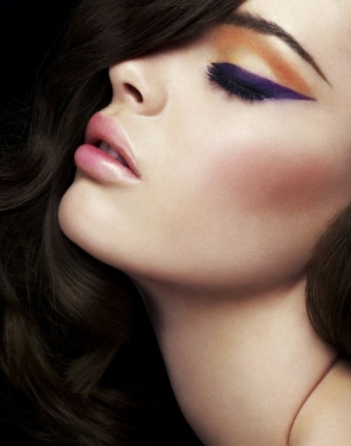 makeup mariee orange purple