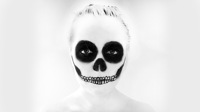 skeleton makeup black white skull skull