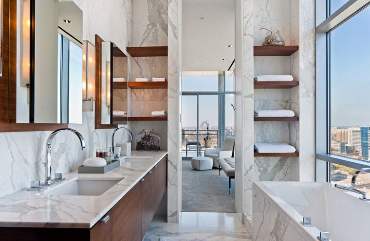 marble bathroom modern furniture deco wood
