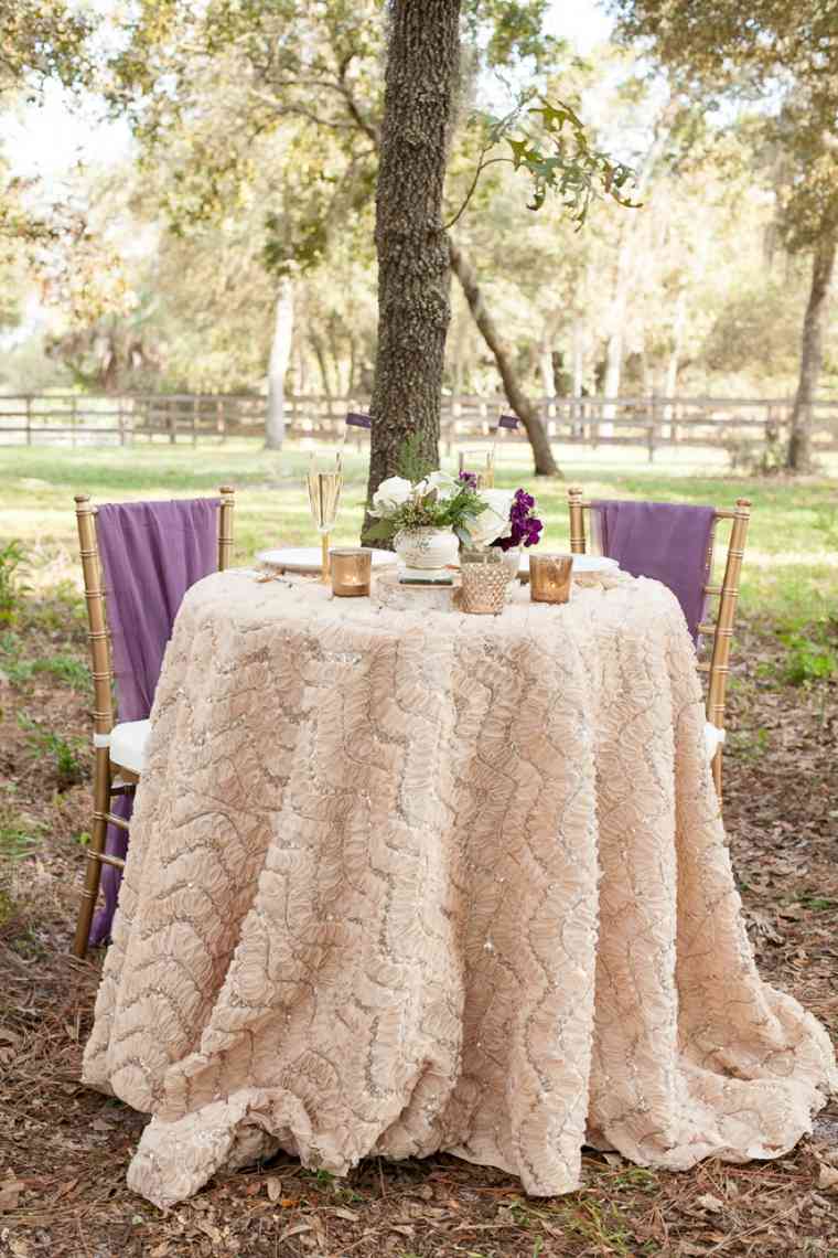 perkahwinan champetre chic married table