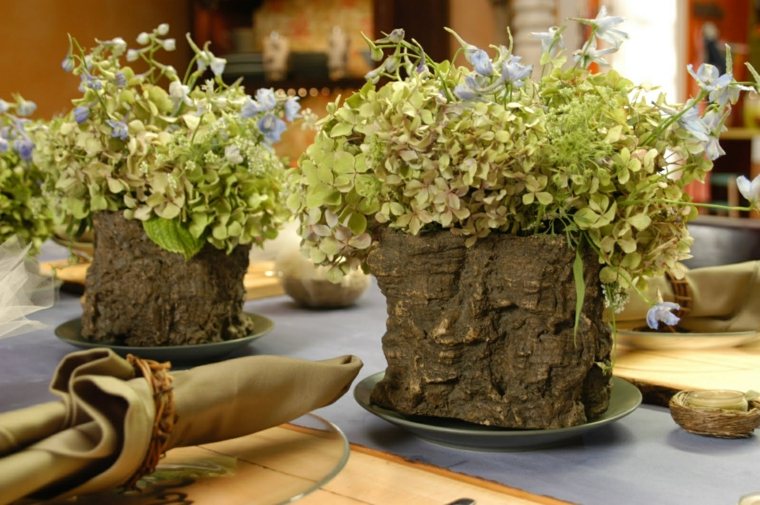 bröllopslandskap dekoration natur tabeller