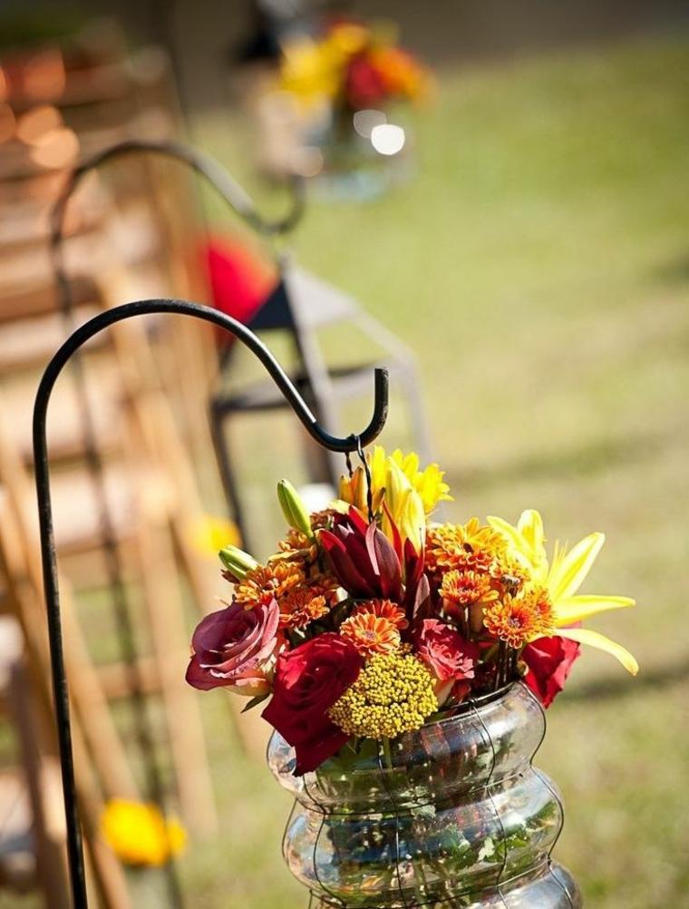 wedding autumnal deco exterior