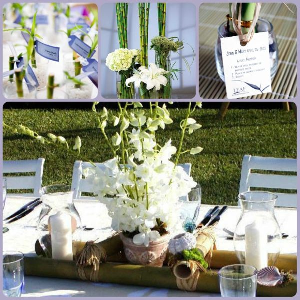 summer wedding idea decorations flowers