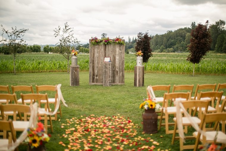 deco bord natur bryllup champetre