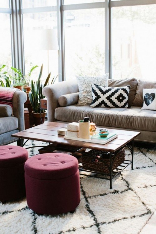 marsala trend färg 2015 stilig modern soffa lounge