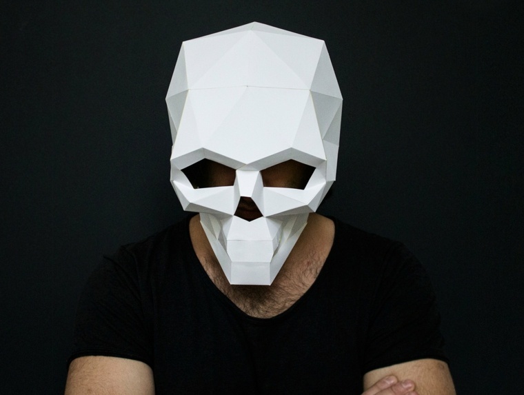 woman disguise idea mask man carton 3D