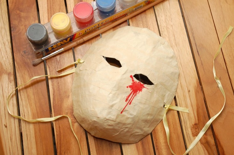 naredite masko za kartone halloween diy ideje