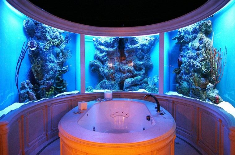 akvarium möbler badrum