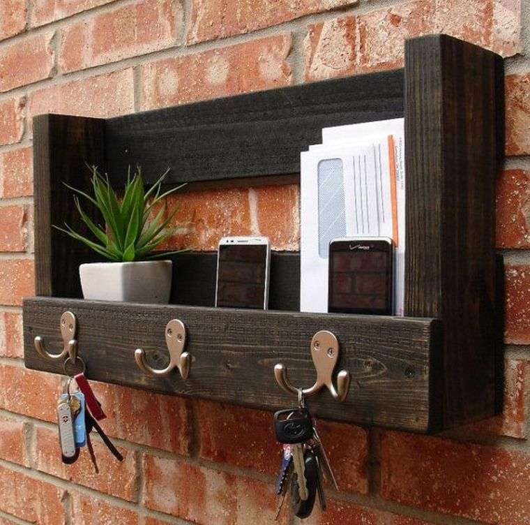 furniture wood pallet wall decoration home small furniture keychain