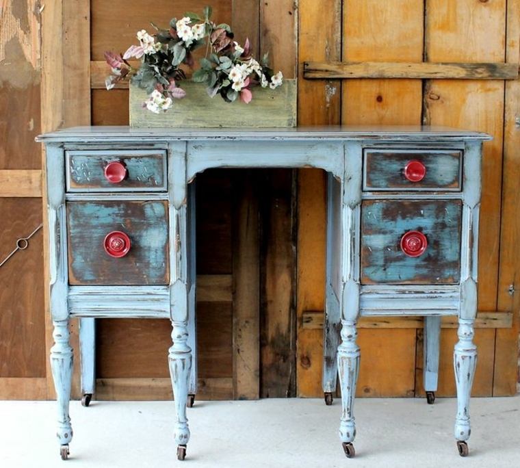 makeover a furniture wooden dresser drawers idea painting flowers decoration