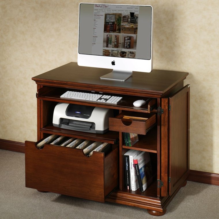 wood furniture office printer