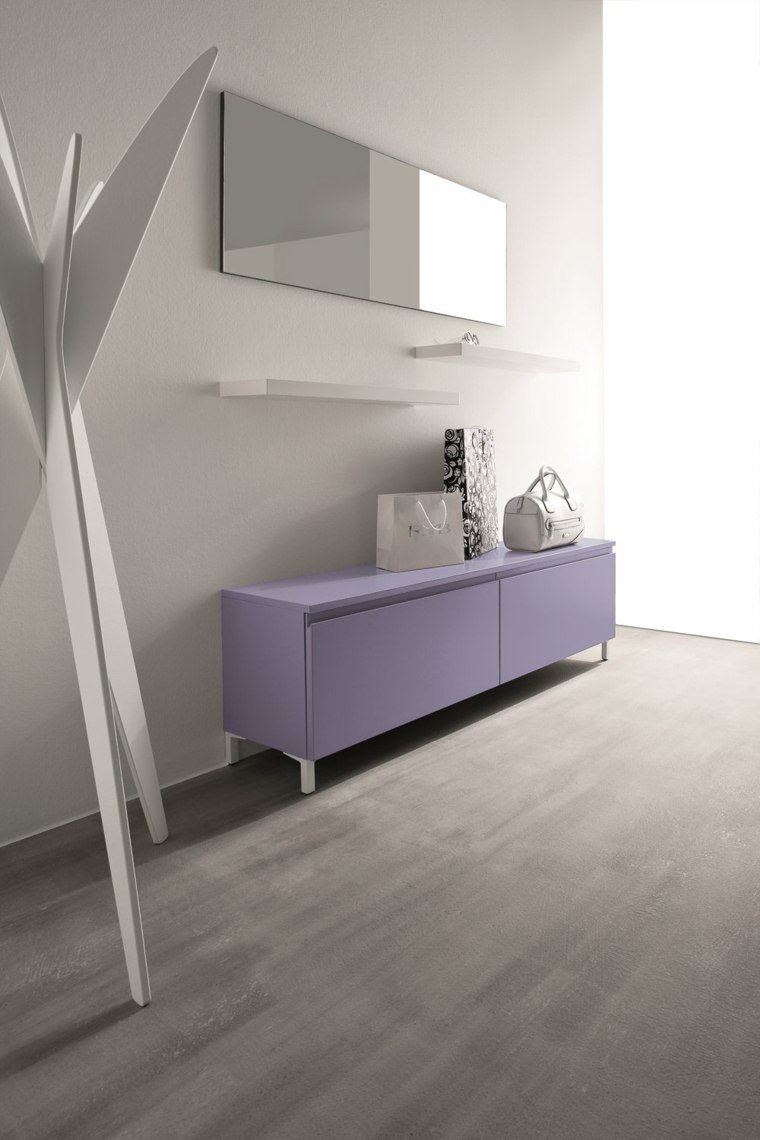 birex furniture storage entrance idea purple deco wall mirror