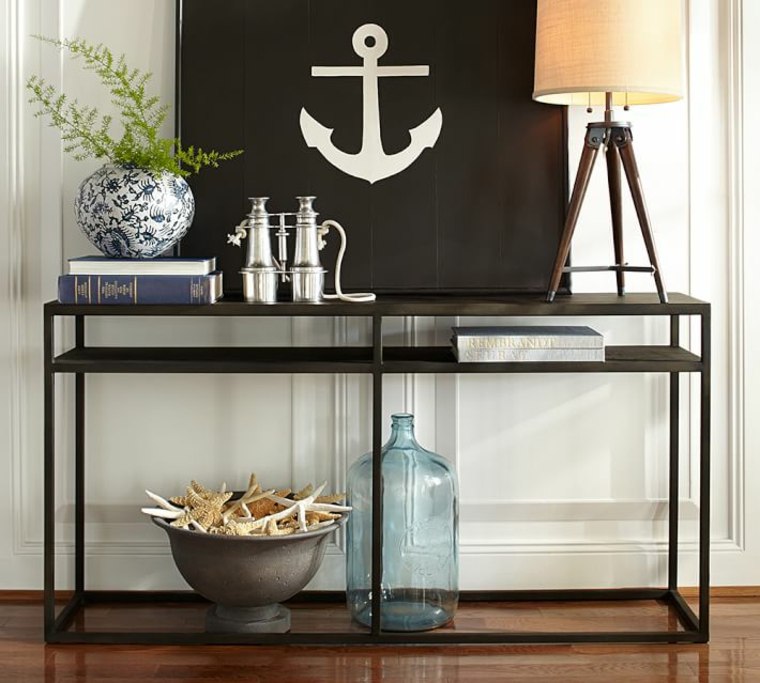 black furniture console d'entree