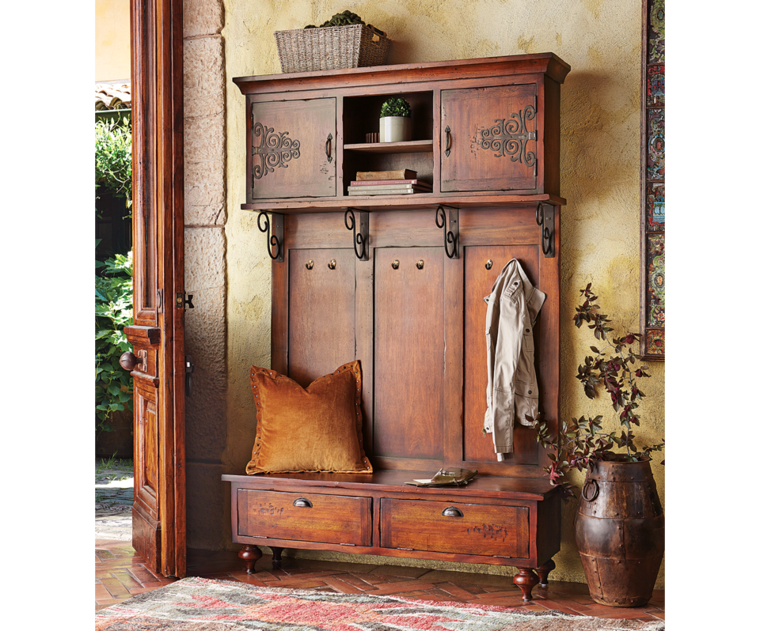 rustic hallway furniture