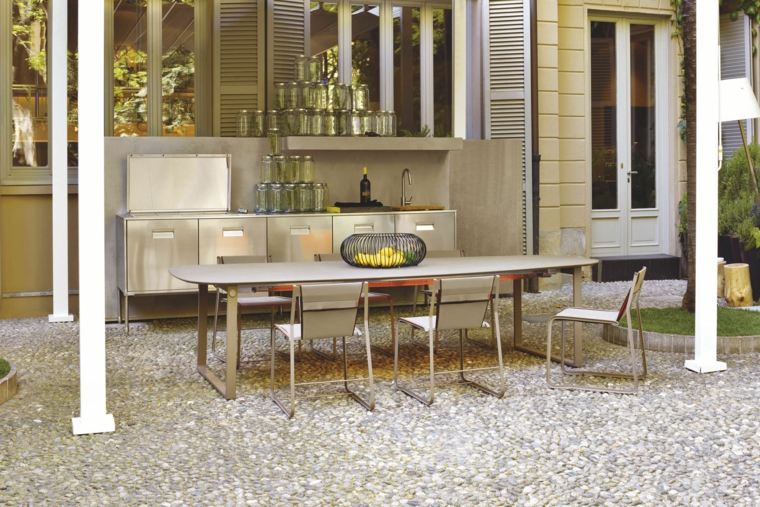 outdoor kitchen furniture idea