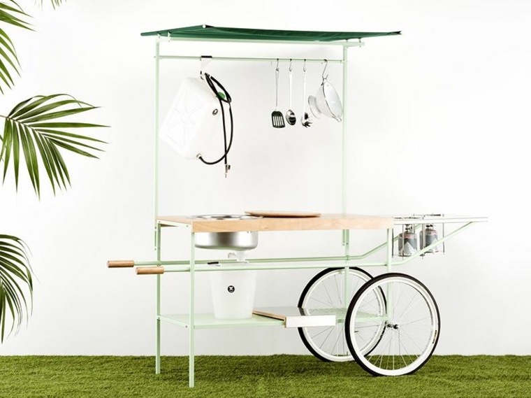 outdoor kitchen cabinet by Officine Tamborrino