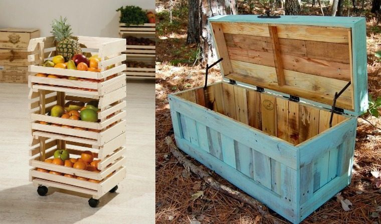 storage cabinet diy idea pallets wood recycle