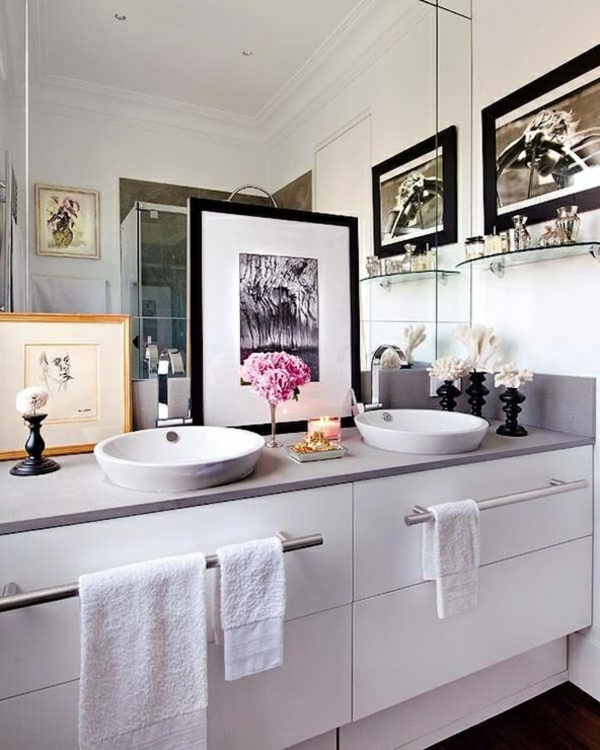 white bathroom storage cabinet