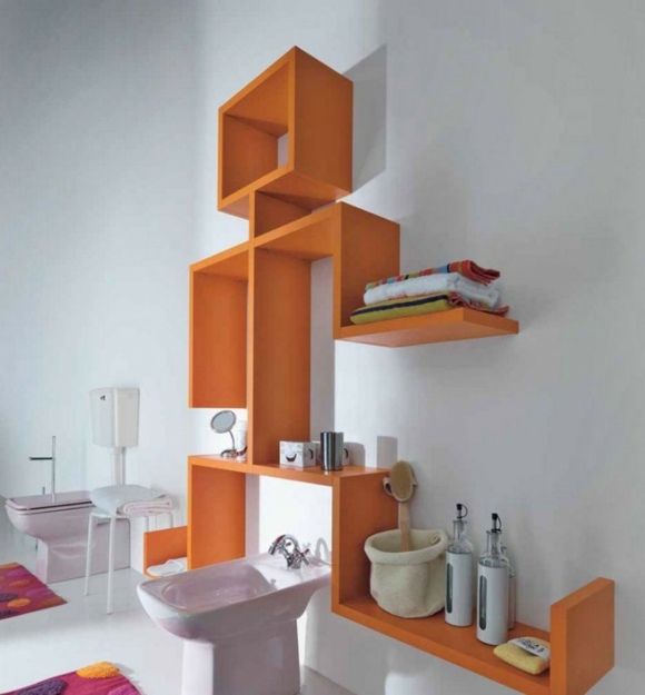 furniture design bath room orange