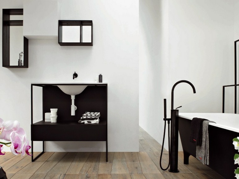 furniture for small bathroom design modern idea black white bathtub