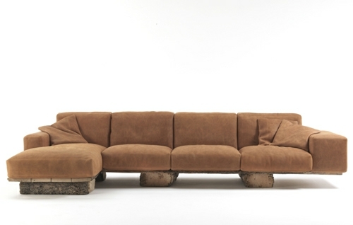 Rustik design træmøbelsofa